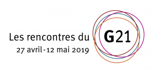 Logo Rencontres du G21 2019  dates - blanc